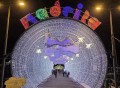 Begehbarer Lichtertunnel in Funchal