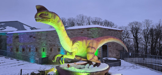 Dino-Alarm in Erfurt - Dinolights im EGA-Park